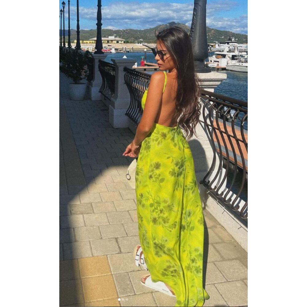 Blogger's fave! ZARA PRINTED OPEN BACK DRESS